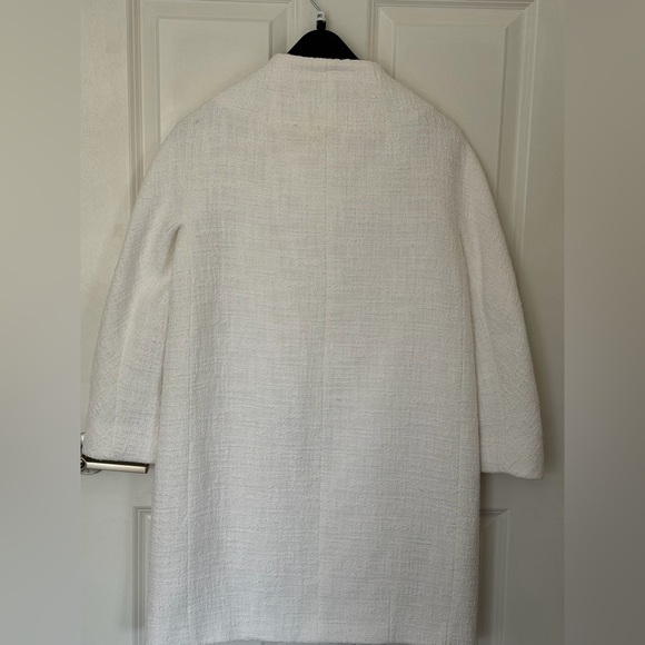 Kate Spade Dorothy Bow-front Tweed Bracelet-sleeve Coat White Size 6 $548 USD - Picture 4 of 8